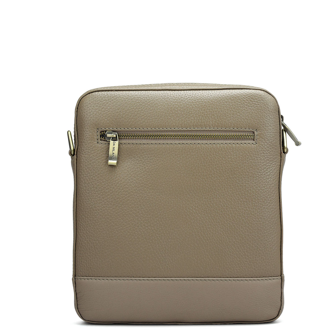 Wax Leather Men Sling - Greyish Taupe