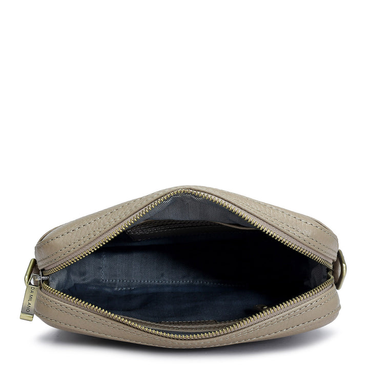 Wax Leather Men Sling - Greyish Taupe