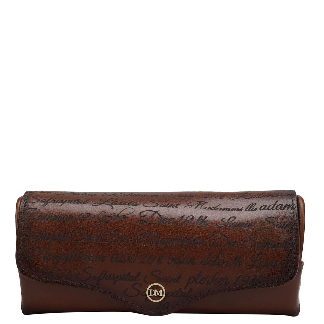 Signato Leather Spectacle Case - Cognac
