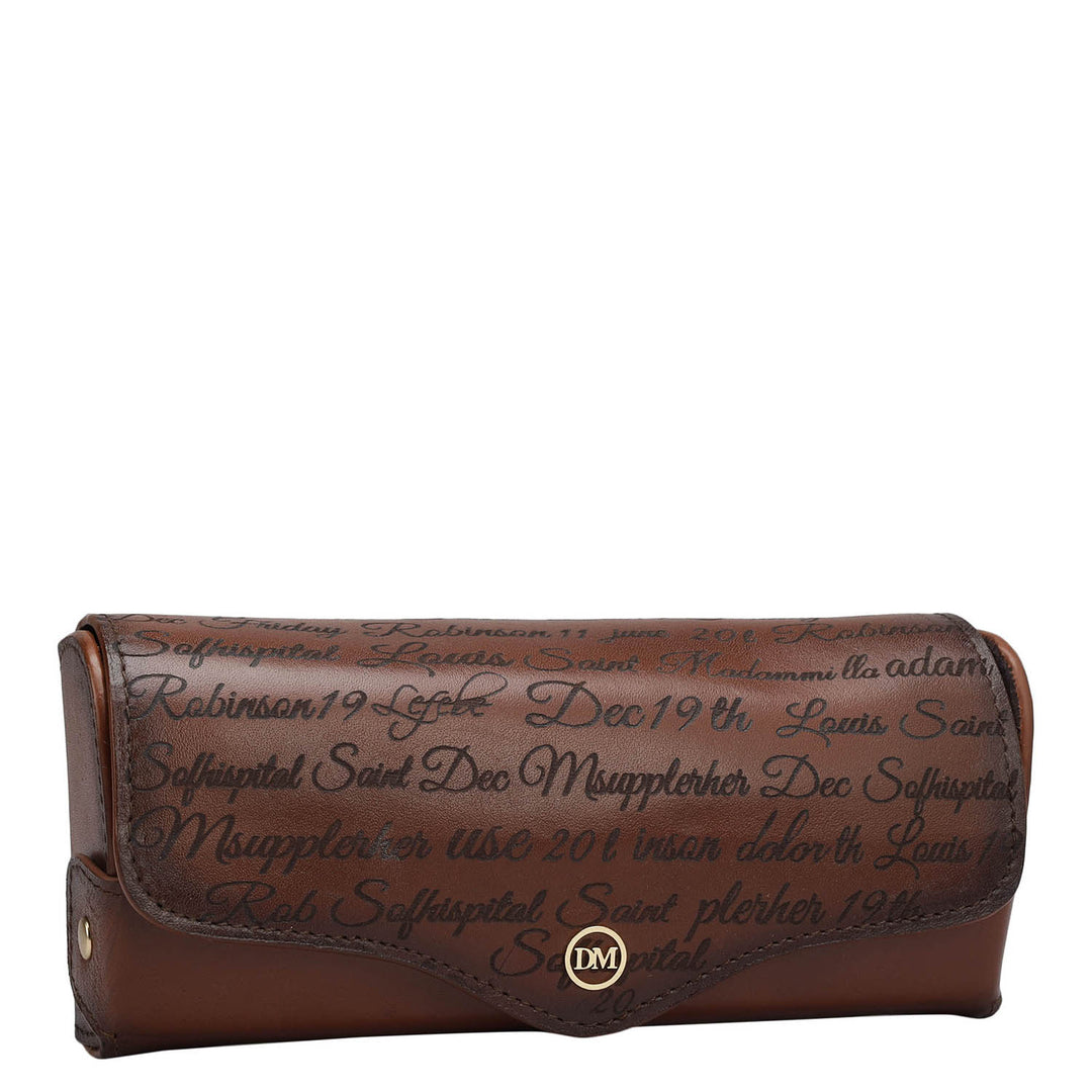 Signato Leather Spectacle Case - Cognac