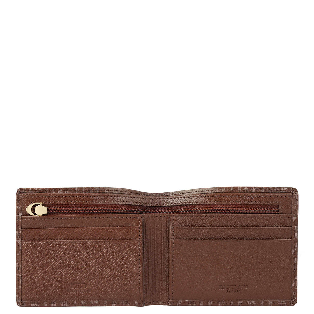 Date Bifold Leather Mens Wallet