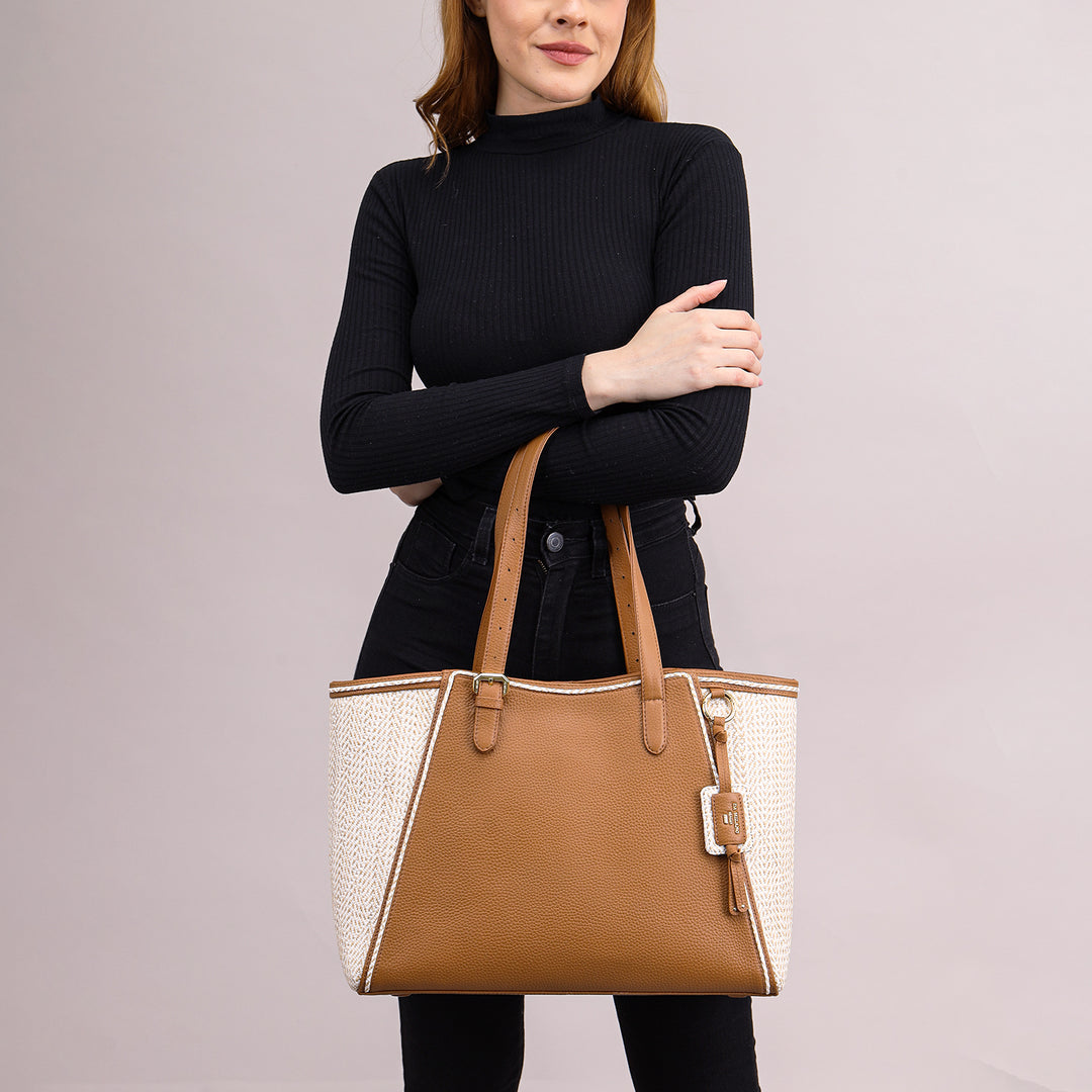 Raffia Repose Shopper Bag (L)