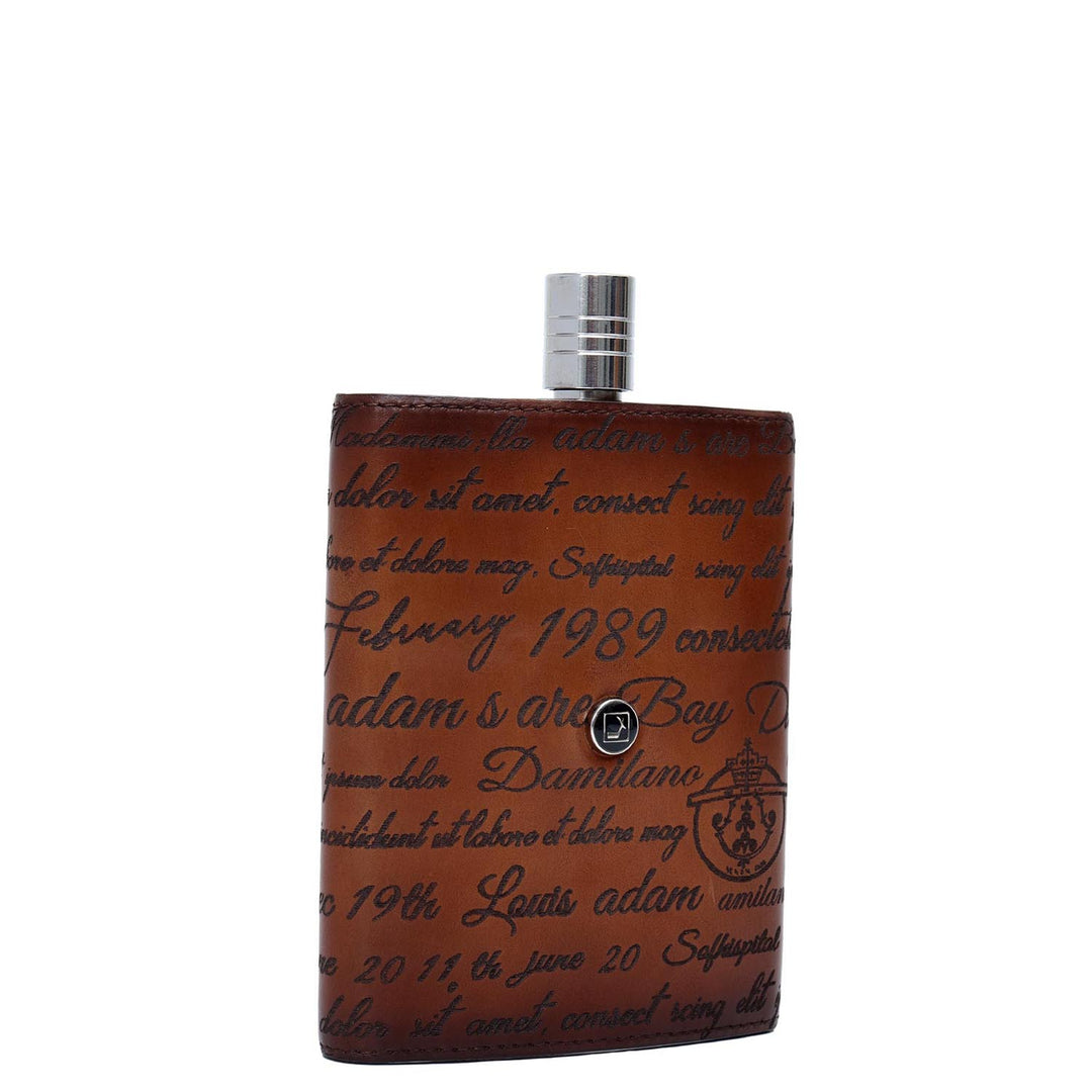 Signato Leather Bottle Case - Cognac