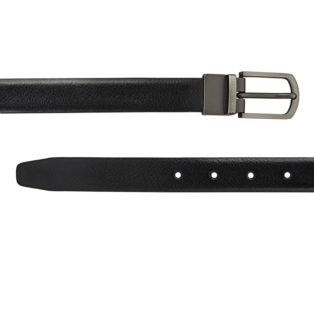 Wax Leather Reversible Ladies Belt - Black & Brown