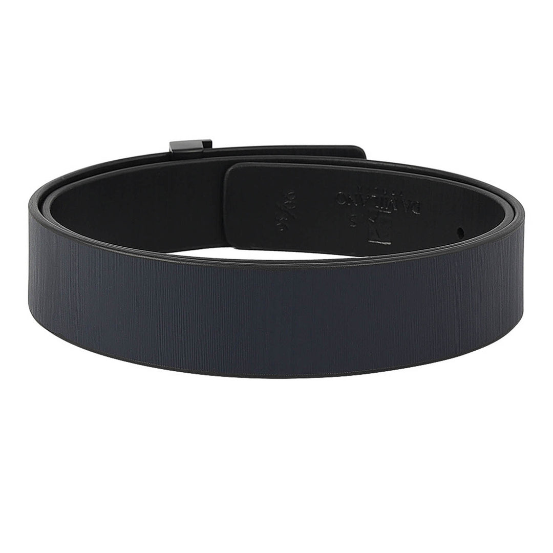 Semi Formal Aztec Leather Mens Belt - Navy