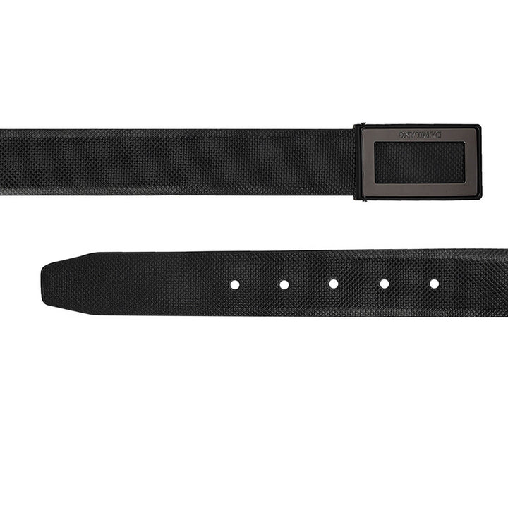 Semi Formal Fish Leather Mens Belt - Black