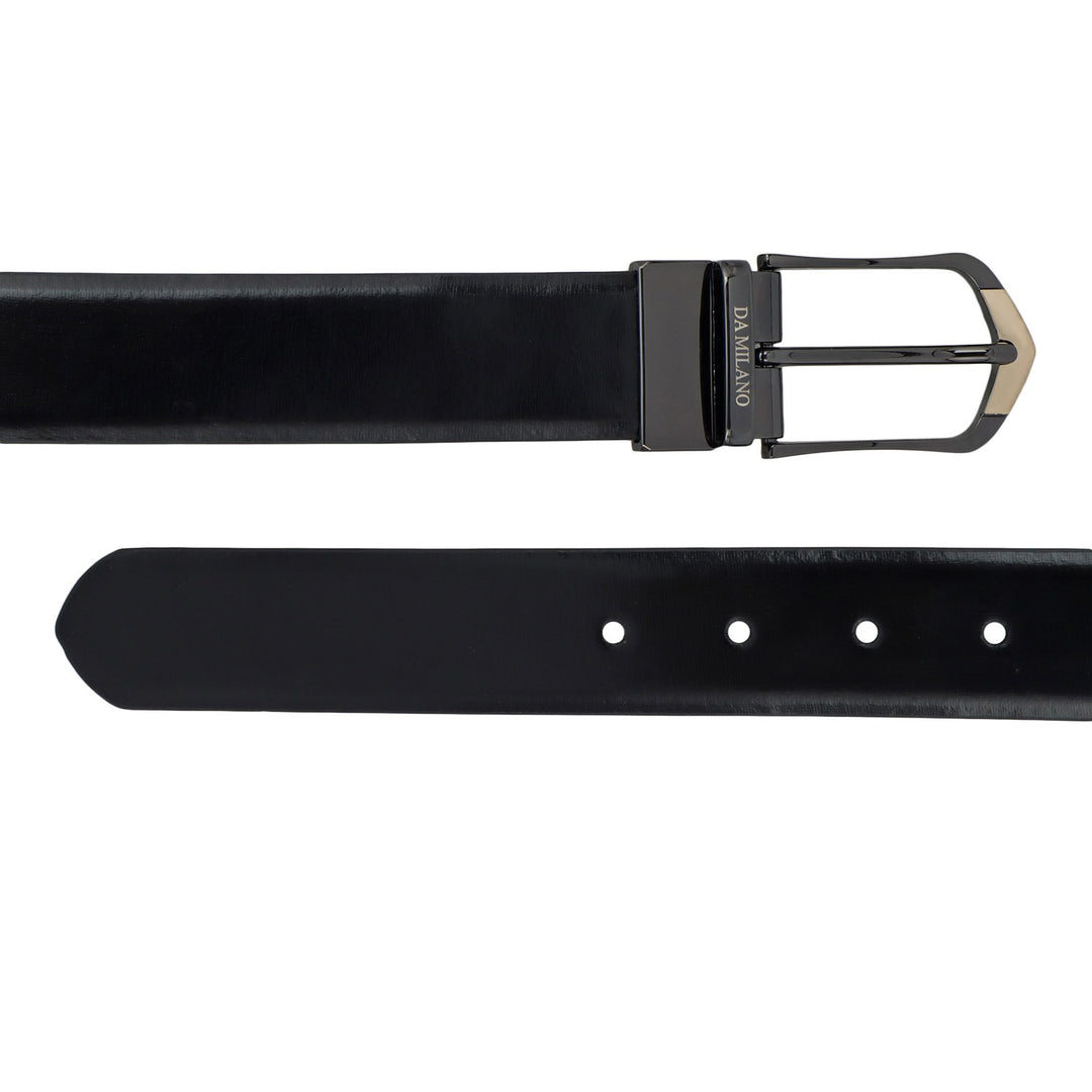Semi Formal Plain Leather Reversible Mens Belt - Black & Brown