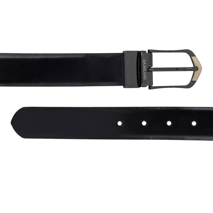 Semi Formal Plain Leather Reversible Mens Belt - Black & Brown