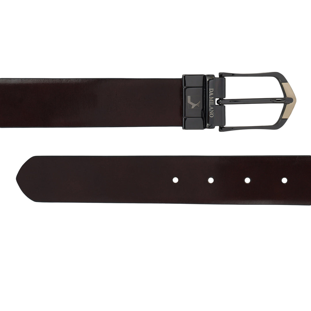 Semi Formal Plain Leather Reversible Mens Belt - Black & Brown