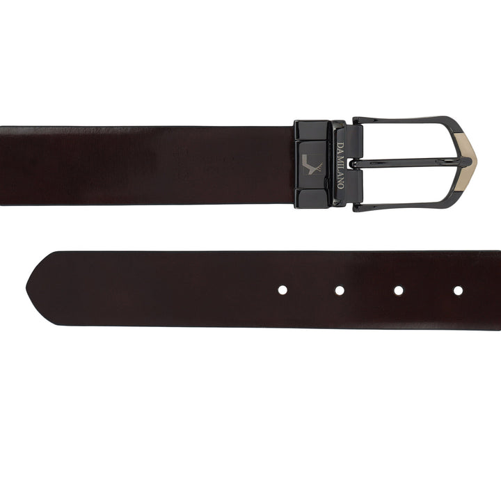 Semi Formal Plain Leather Reversible Mens Belt - Black & Brown
