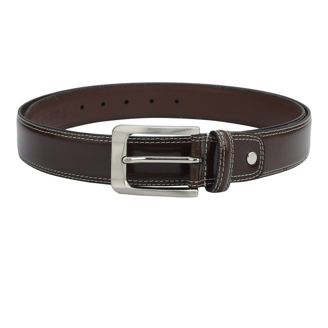 Casual Plain Leather Mens Belt