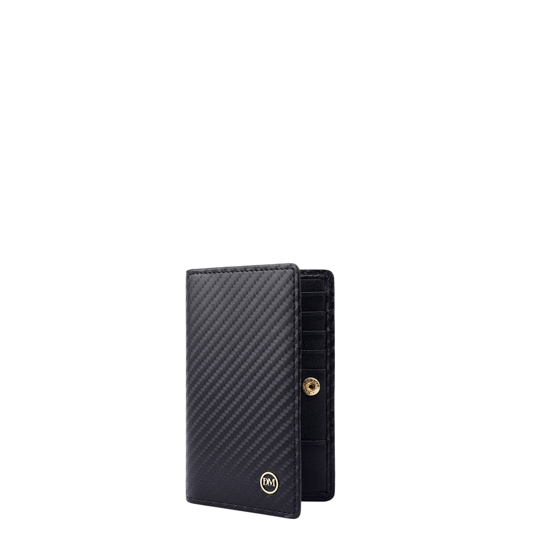 Multi Slot Leather Card Case - Black