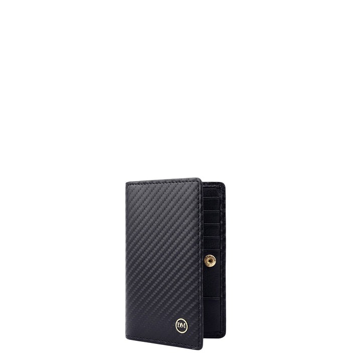 Multi Slot Leather Card Case - Black