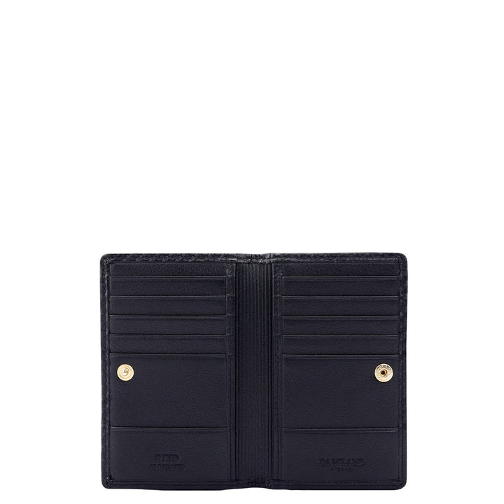 Multi Slot Leather Card Case - Black