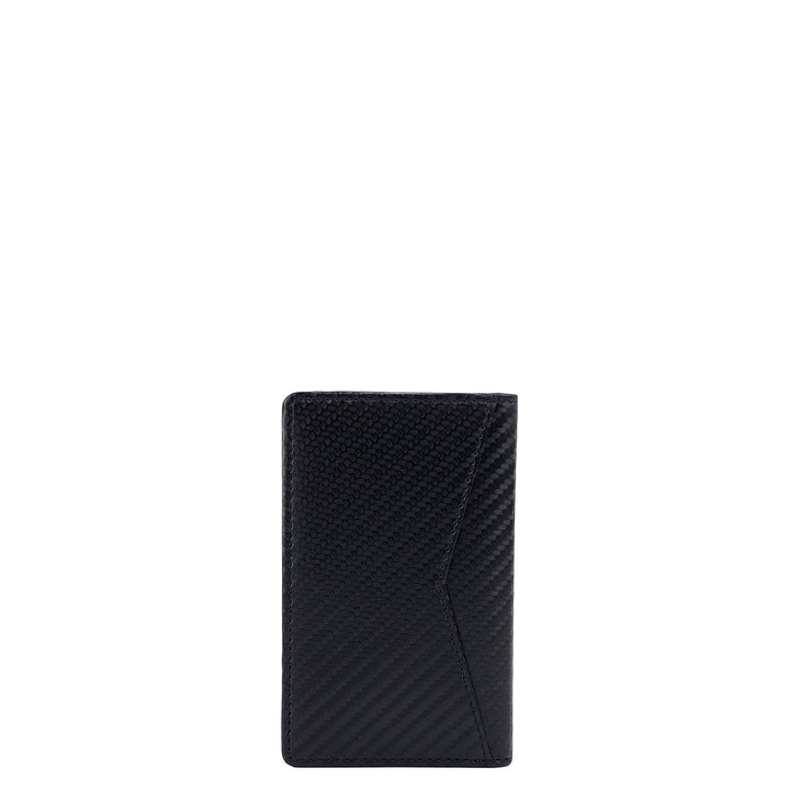 Multi Slot Leather Card Case - Black