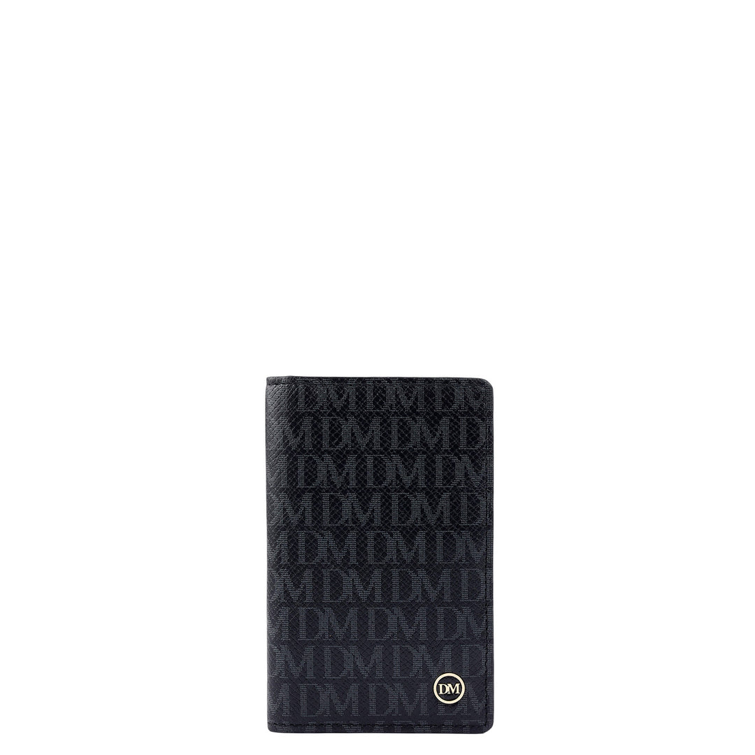 Multi Slot Leather Card Case - Black