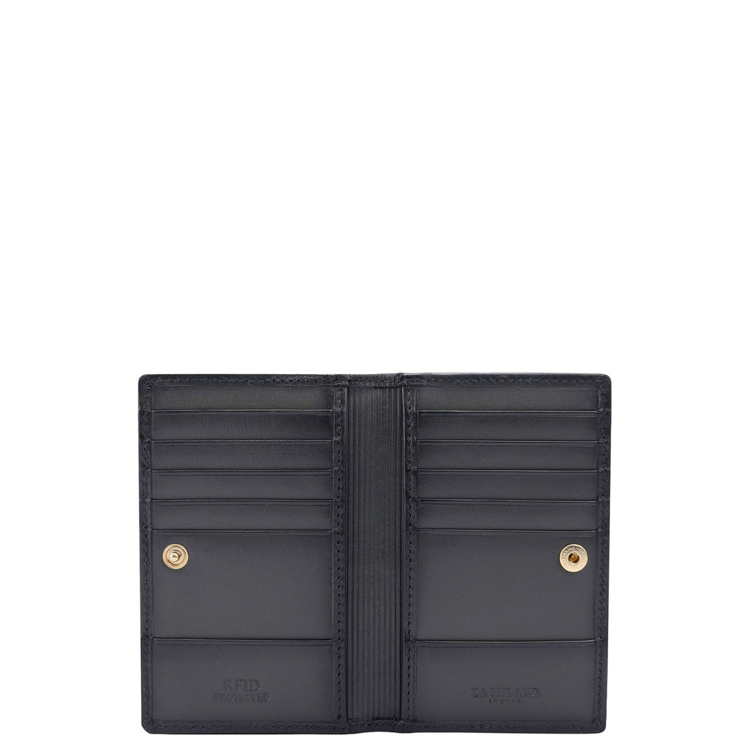 Multi Slot Leather Card Case - Grey