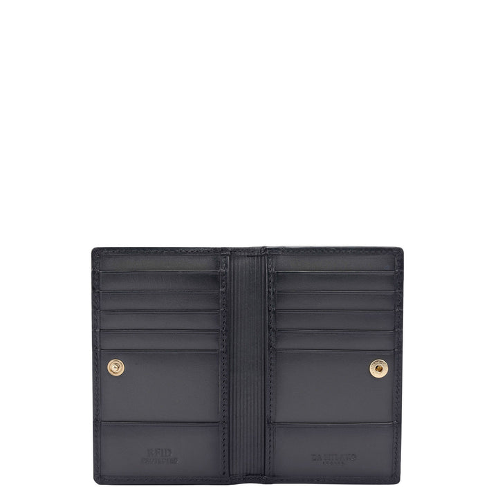 Multi Slot Leather Card Case - Grey