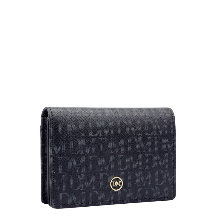 Multi Slot Leather Card Case - Black