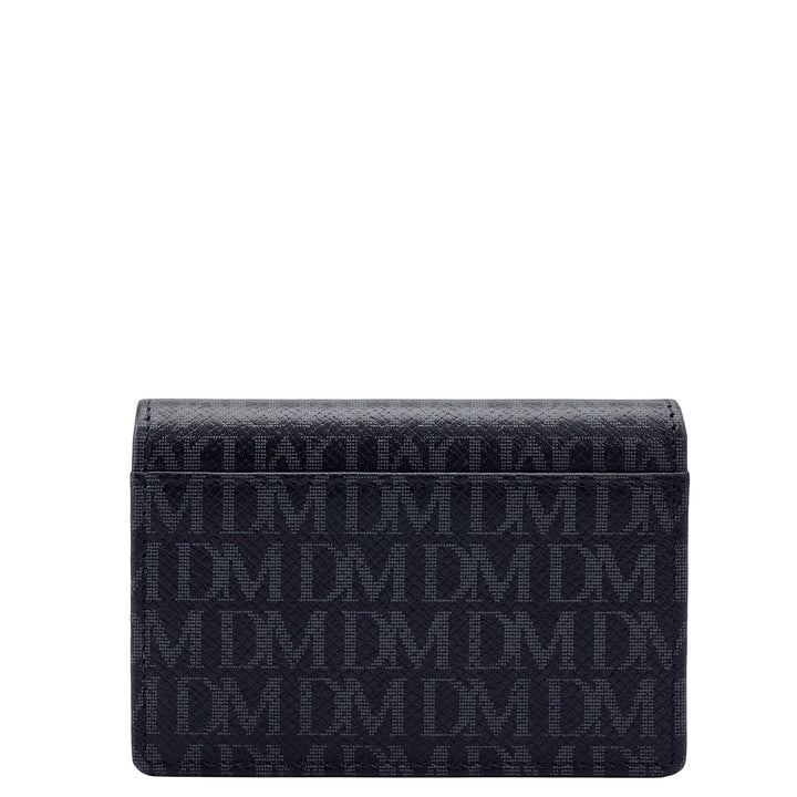 Multi Slot Leather Card Case - Black