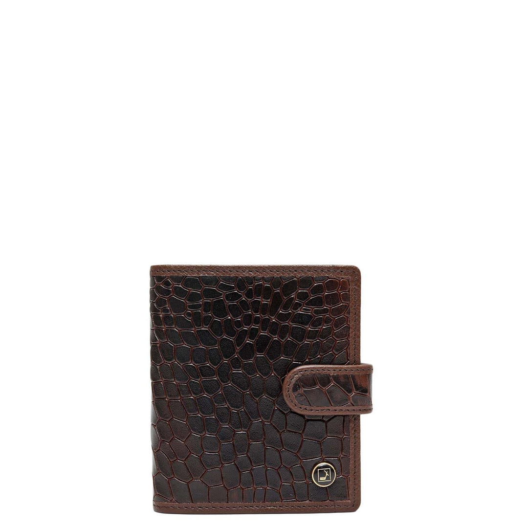 Multi Slots Leather Card Case - Brown