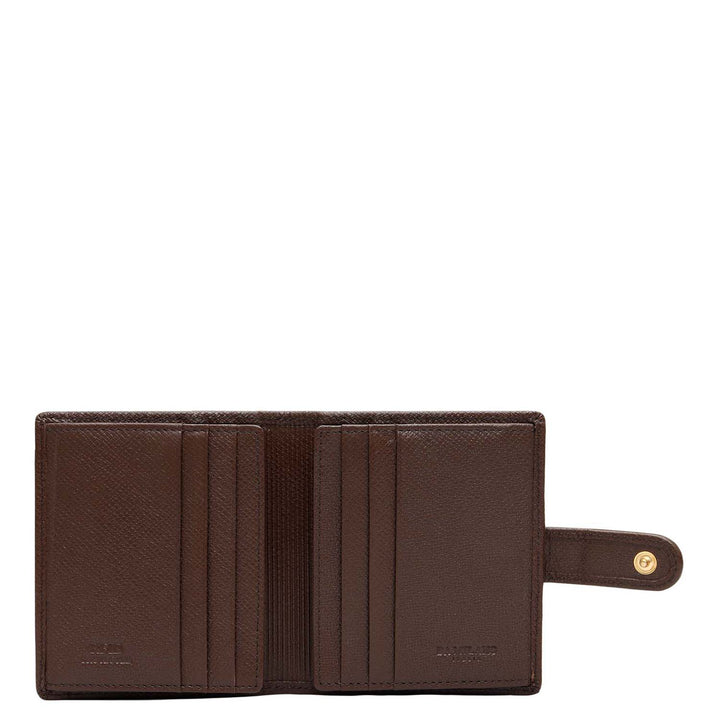 Multi Slots Leather Card Case - Brown