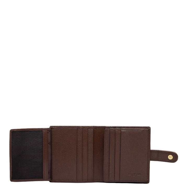 Multi Slots Leather Card Case - Brown