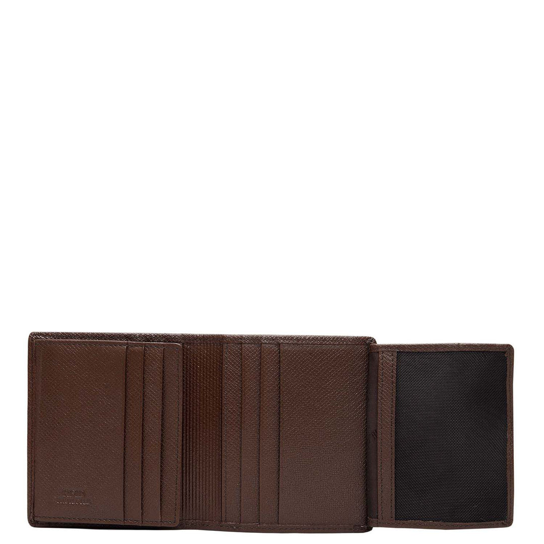 Multi Slots Leather Card Case - Brown
