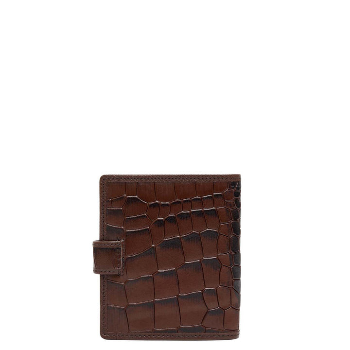 Multi Slots Leather Card Case - Brown
