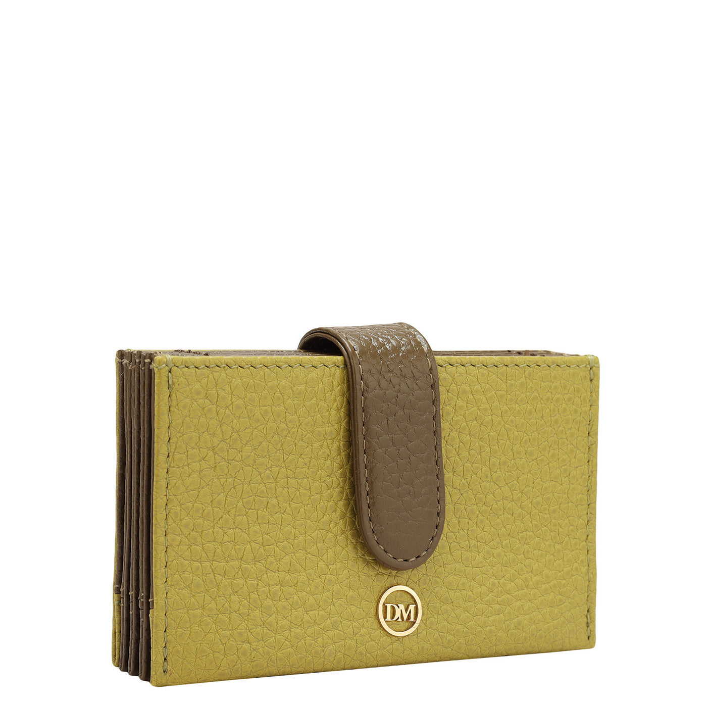 Wax Leather Card Case - Green Tea