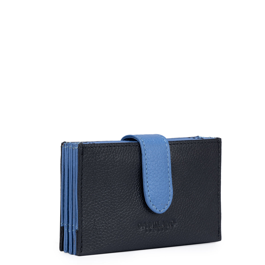 Wax Leather Card Case - Black