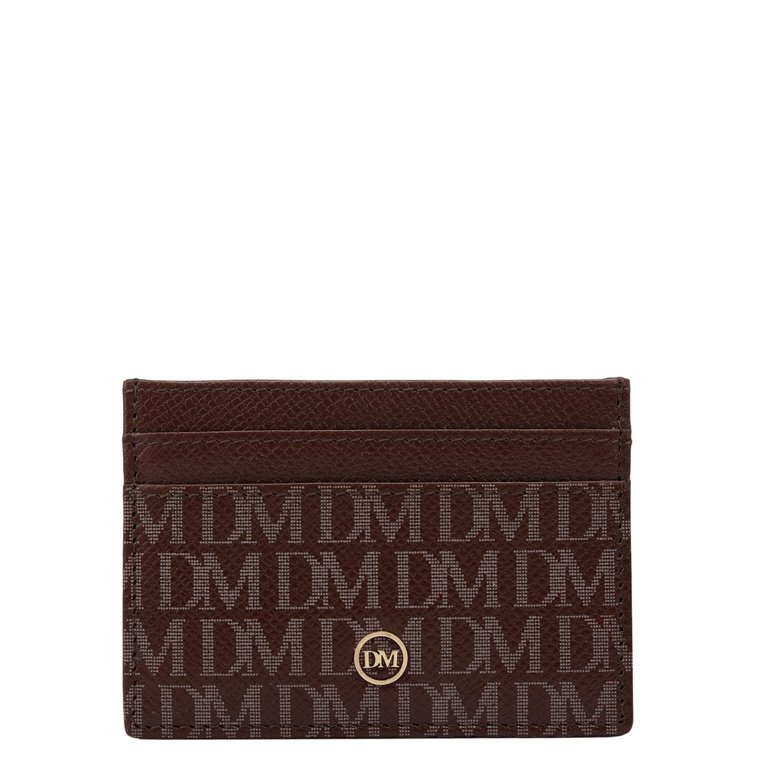 5 Slots Leather Card Case - Date