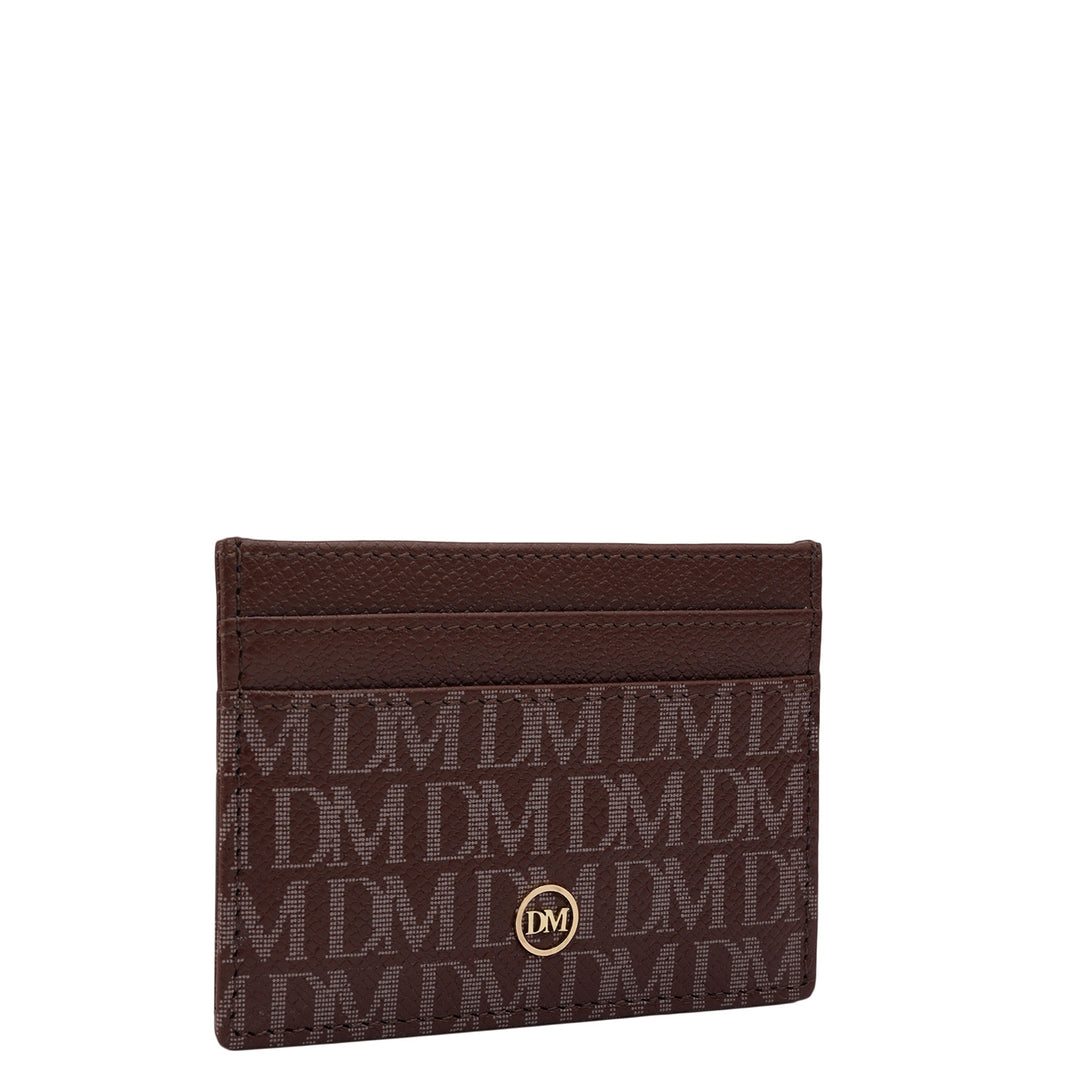 5 Slots Leather Card Case - Date