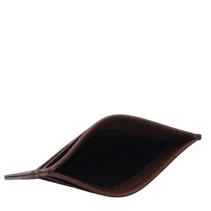 5 Slots Leather Card Case - Date