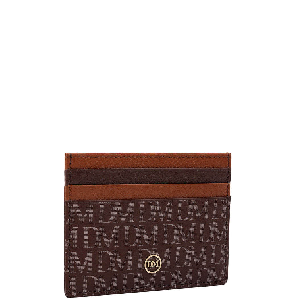 7 Slots Leather Card Case - Date