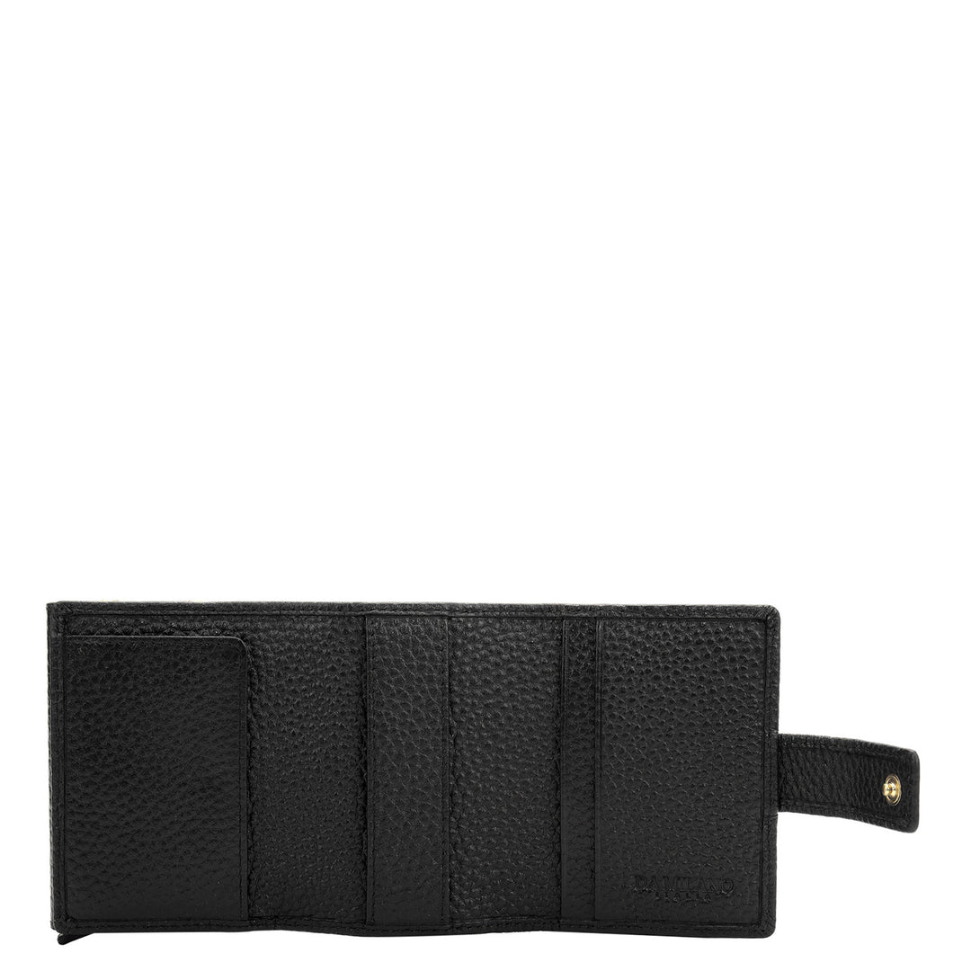 Pop-up Leather Card Case - Black