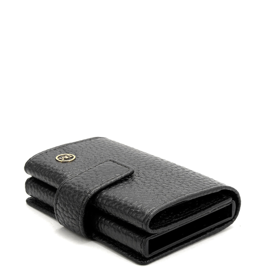 Pop-up Leather Card Case - Black