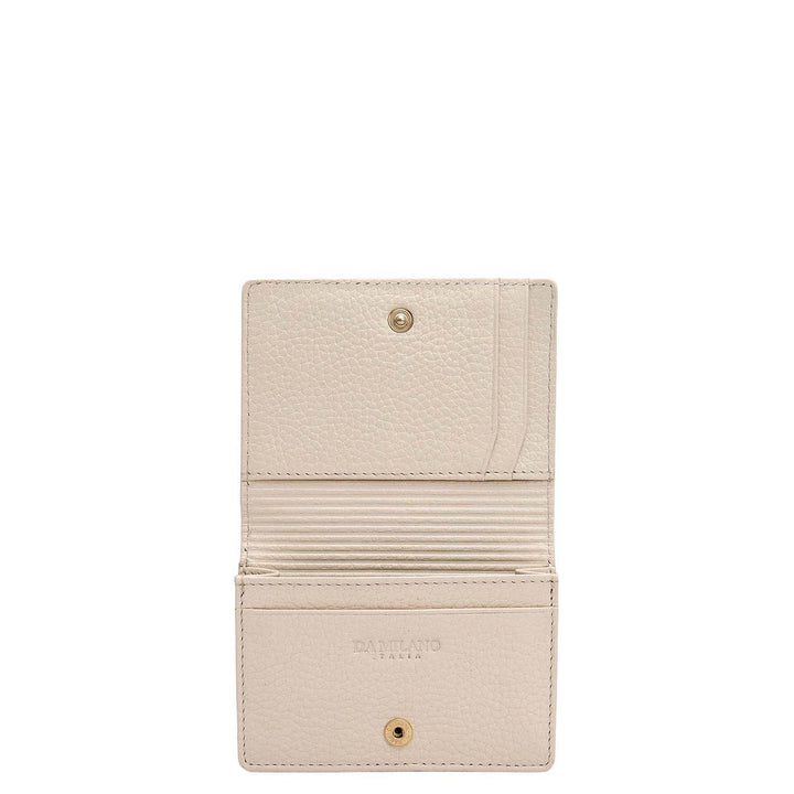 4 Slots Leather Card Case - Marshmallow