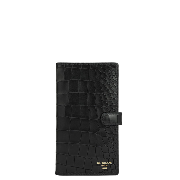 Multi Slot Leather Card Case - Black