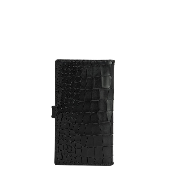 Multi Slot Leather Card Case - Black