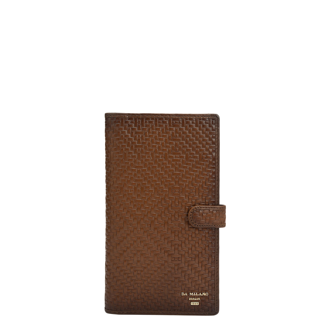 Multi Slot Leather Card Case - Cognac