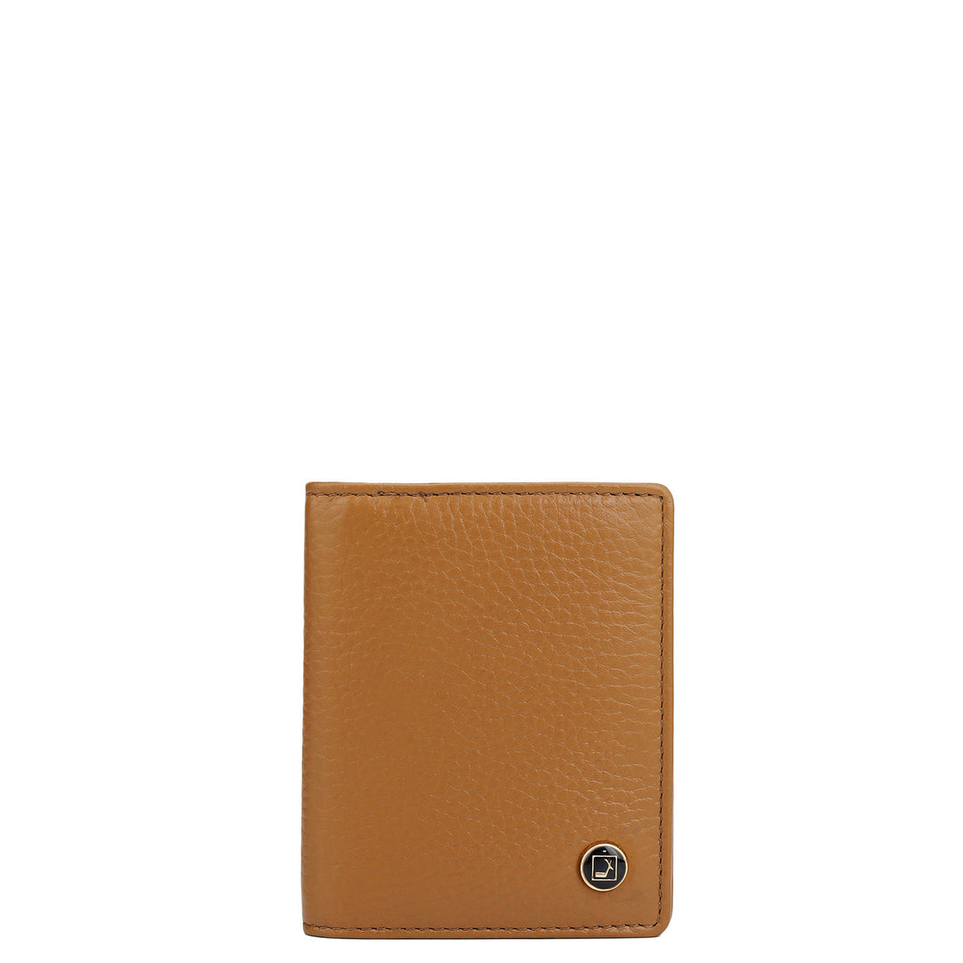 9 Slots Leather Card Case - Caramel