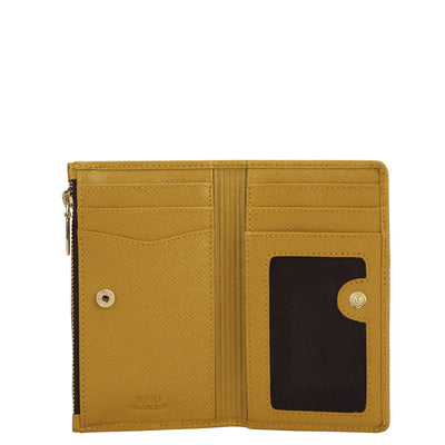 Croco Leather Card Case - Honey