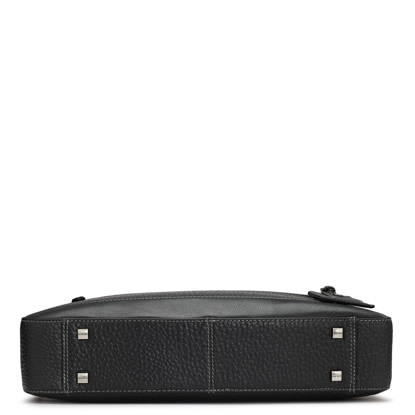 Black Bub Leather Laptop Bag - Upto 16"