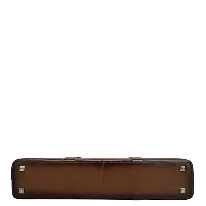 Signato Leather Laptop Bag - Cognac