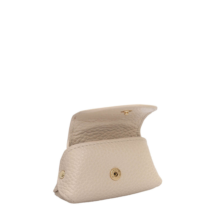Wax Leather Earpod Case - Dove