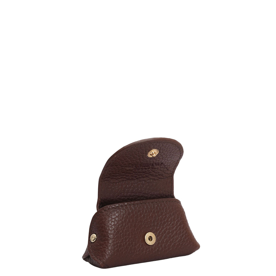 Wax Leather Earpod Case - Espresso