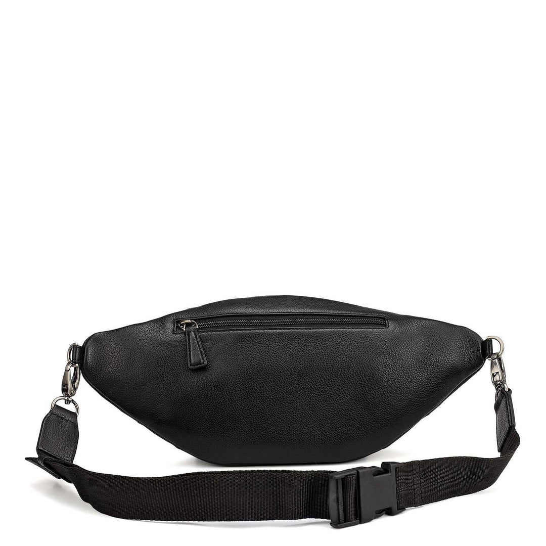 Wax Leather Multi Pouch - Black