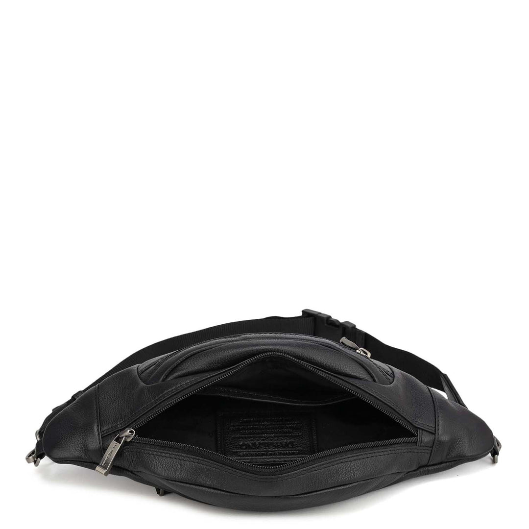 Wax Leather Multi Pouch - Black