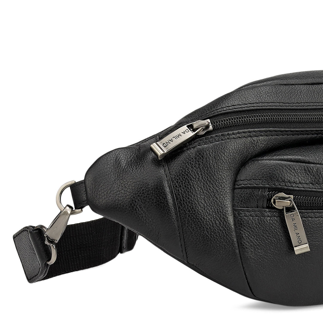 Wax Leather Multi Pouch - Black